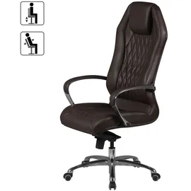 FineBuy Monterey Echtleder Braun