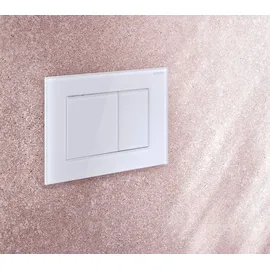 Geberit Sigma40 Betätigungsplatte Weiß Glas