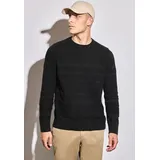 STREET ONE Rundhalspullover Schwarz M