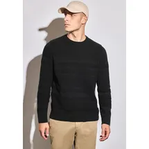 STREET ONE Rundhalspullover Schwarz M