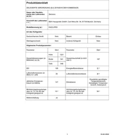Siemens iQ300 KI42LVFE0 Einbaukühlschrank (187 l, 1221 mm hoch)