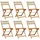 vidaXL Gartenstuhl 47 x 52,5 x 80 cm beige 6 St.