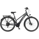 Fischer E-Bike Trekking, VIATOR 5.0i Elektrofahrrad für Damen, RH 49 cm, Mittelmotor 50 Nm, 36 V Akku im Rahmen, schiefergrau matt, 28 Zoll