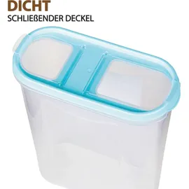BestLivings Vorratsdosen mit Deckel 2,8 Liter 2-tlg. Türkis