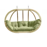 AMAZONAS Mehrpersonen Hängesessel Globo Royal Chair Oliva inkl. Sitzkissen und zwei Spiralfedern - Amazonas