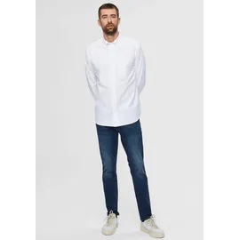 Selected Langarmhemd Regular Fit Weiß XXL