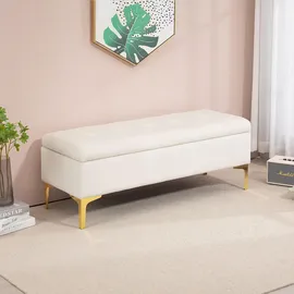 Homcom Sitzbank Beige 120 x 44 x 44,5 cm