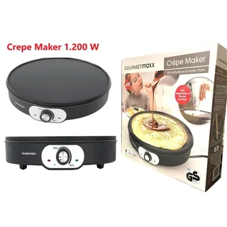 GOURMETmaxx Crepes-Maker 30 cm Schwarz