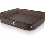Eck-Hundebett Winslow XXL 120 x 80 cm braun