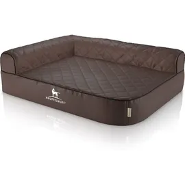 Eck-Hundebett Winslow XXL 120 x 80 cm braun
