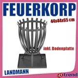 Landmann Feuerkorb 44 x 44 x 65 cm Stahl schwarz