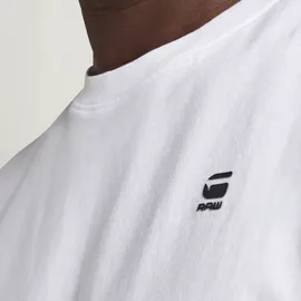 G-Star Lash Ribbed Kurzarm-T-Shirt White M