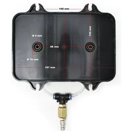 XPOtool Druckluft Bremsenentlüfter automatisches Bremsflüssigkeitswechselgerät 5L Behälter max. 3bar