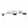Vladon Game TV-Aufsatz 138,5 x 9,5 x 34,5 cm Schwarz matt/Sandgrau Hochglanz MDF/Spanplatte