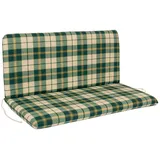 DEGAMO Bankauflage 98 x 88 cm grün/beige kariert 1 St.
