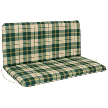 DEGAMO Bankauflage 98 x 88 cm grün/beige kariert 1 St.