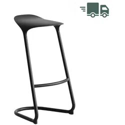 lapalma CROSS Barhocker | fixe Höhe 80 cm | schwarz