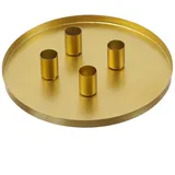 MARELIDA Stabkerzenhalter magnetisch Kerzenständer D: 25cm Kerzentablett Advent