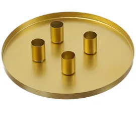 MARELIDA Stabkerzenhalter magnetisch Kerzenständer D: 25cm Kerzentablett Advent