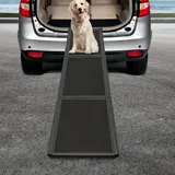 Hunderampe Auto Klappbar Hundetreppe Auto für Hunde bis 75 kg aus PE Ideal für Auto und SUV, 180 x 41 cm