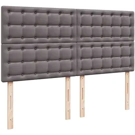 vidaXL Boxspringbett 180 x 200 cm Grau