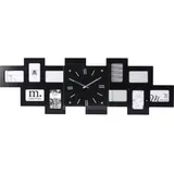 Home Styling Wanduhr, mit integrierten Bilderrahmen, 80 x 26 cm,