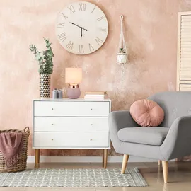 Relaxdays Nachttischlampe Rosa