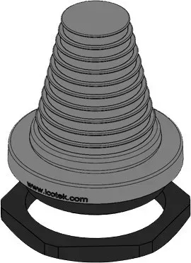 Icotek Kabeldurchführungstülle KEL-DPF 63/27-50 gr