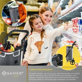 Kesser Einkaufstrolley grau 56L