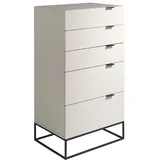 AC ANGEL CERDA Angel Cerdá  Graue Schubladenschrank mit schwarzen Stahlbeinen 7019C