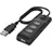 Hama USB-Hub 4 Ports USB 2.0 480 Mbit/s Ein-/Ausschalter