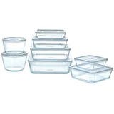 Pyrex Frischhaltedose transparent 1,1 l 8-teiliges Set