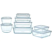 Pyrex Frischhaltedose transparent 1,1 l 8-teiliges Set