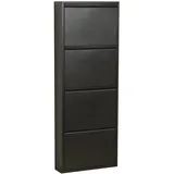 Schuhschrank Pisa New 4 Klappen Metall Schuhkipper Schuhregal Ablage Schrank