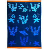 Le Comptoir de la Plage Bora Bora Strandtuch 140 x 180 cm blau