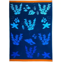 Le Comptoir de la Plage Bora Bora Strandtuch 140 x 180 cm blau