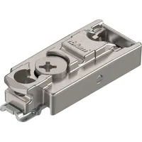 Blum CLIP Montageplatte gerade, Zink, Schrauben, HV: Exzenter vernickelt