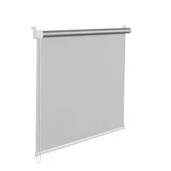Thermorollo Verdunklungsrollo 75x150cm hellgrau Fensterrollo mit Thermobeschichtung  100% Abdunklung