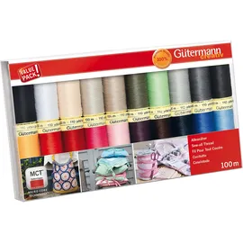 Gütermann creativ Nähfaden-Set mit 20 Spulen Allesnäher 100 m in Basisfarben