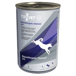 TROVET Hypoallergenic Venison VPD Nassfutter für Hunde mit Wildschwein 400 g
