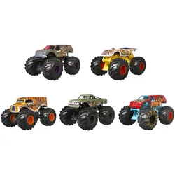Hot Wheels Monster Trucks-Fahrzeuge im Maßstab 1:24, Die-Cast-Spielzeugtrucks zum Sammeln