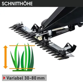 Brast Balkenmäher Benzin 3,5kW(4,8PS) mit Antrieb Schnittbreite 97cm Luft-Bereifung mit Geländeprofil Rasenmäher Hochgrasmäher Wiesen-Mäher 196ccm
