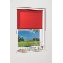 K-HOME 236626-1 Klemmfix-Minirollo, Rot Tageslicht 40 x 150 (B x L)