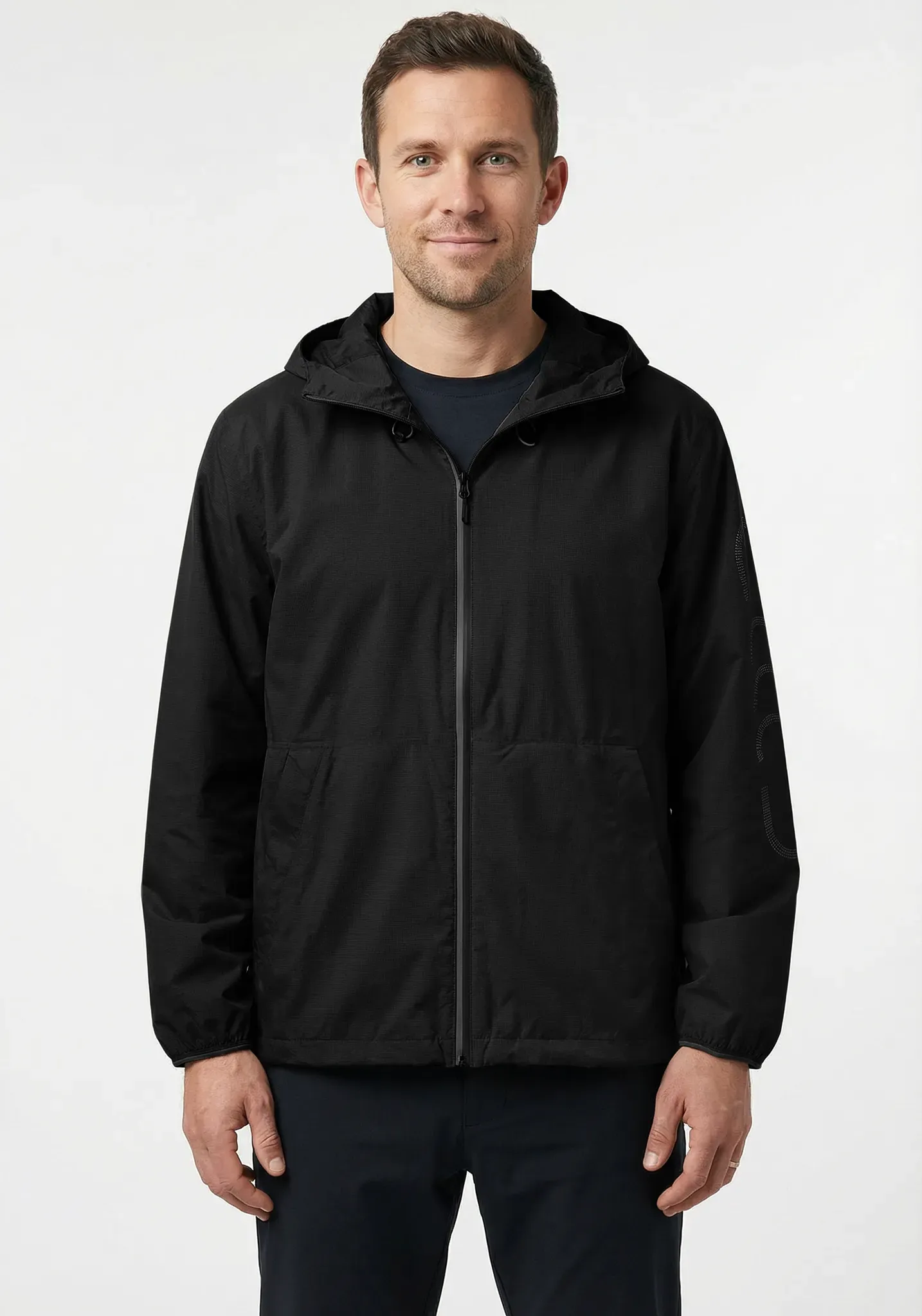 Regenjacke CMP, Herren, Gr. XL, schwarz (nero), Obermaterial: 100% Polyamid, Jacken Regenjacke, mit reflektierendem Gewebe, aus Polyamid