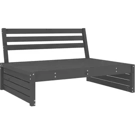 vidaXL 2-tlg. Garten-Lounge-Set Grau Massivholz Kiefer