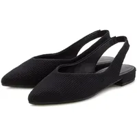 LASCANA Ballerina, Sling-Ballerina mit elastischem Riemchen aus Textil VEGAN