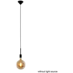 Hängeleuchte Hängelampe Pendelleuchte Esszimmer höhenverstellbar Metall schwarz