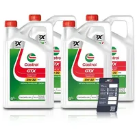 Castrol 20 L GTX 5W-30 RN17 + Ölwechsel-Anhänger [Hersteller-Nr. 15CC30]