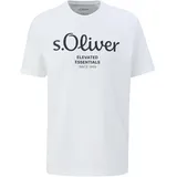s.Oliver Herren T-Shirt, Weiß 01d1, L