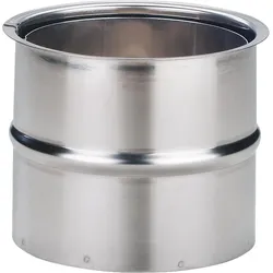 Möck Edelstahl Doppelwandfutter DN130 mm Kamin Schornstein Wandmuffe Wandfutter